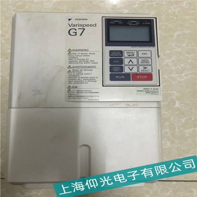 柳州YASKAWA安川G5系列變頻器開關電源損壞故障維修