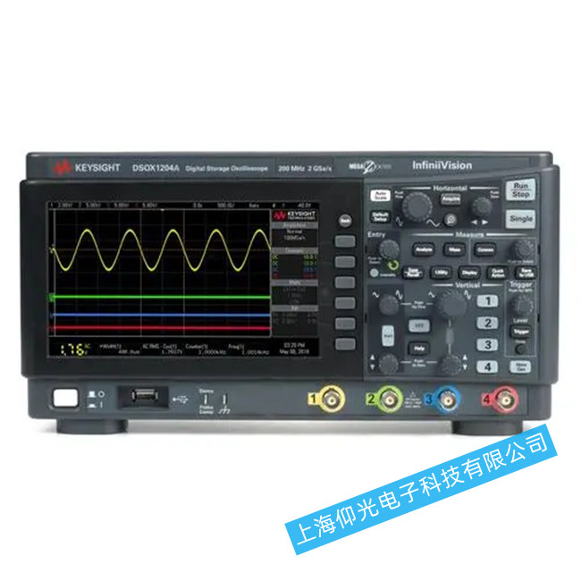 是德DSO-X-1204示波器基線波形出現(xiàn)異常維修分析